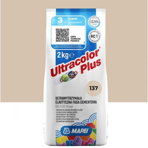 Mapei Ultracolor Plus 2 kg  - 137 (karibi homok)